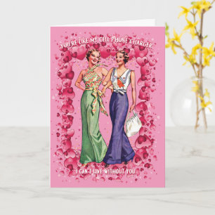 You're like my cell phone laden LGBTQ Valentine Karte