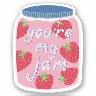 You're My Jam Valentinstag Aufkleber