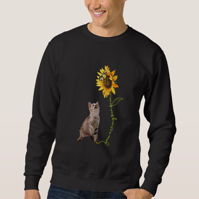 You're My Sunshine Butterfly Grey Baby Cat Reach S Sweatshirt