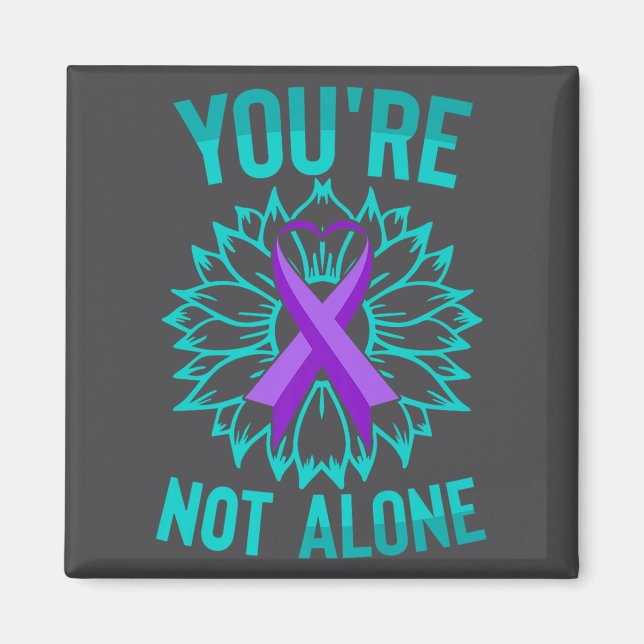 Youre Not Alone Premium  Magnet (Vorne)