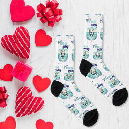 You're Otterly Amazing cute otter Valentine Socken