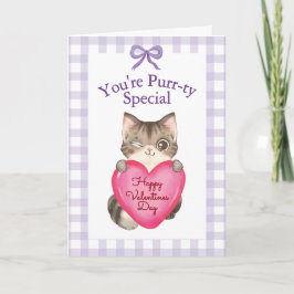 You're Purr-ty Special Kitty Cat Valentine's Day Karte