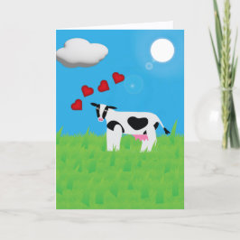 You're Simply MOO-velous Folded Greeting Card Karte