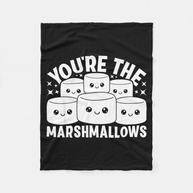 You're The Marshmallows To My Hot Cocoa Valentine' Fleecedecke (Vorderseite)