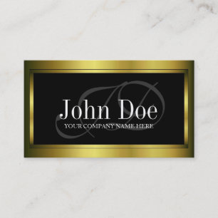 YourJobTitle Goldmetall metallisch Visitenkarte