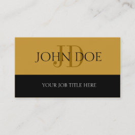 YourJobTitle! S Streifen Gold Visitenkarte