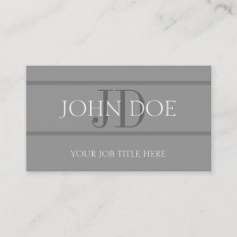 YourJobTitle Stripes lt Grey Visitenkarte