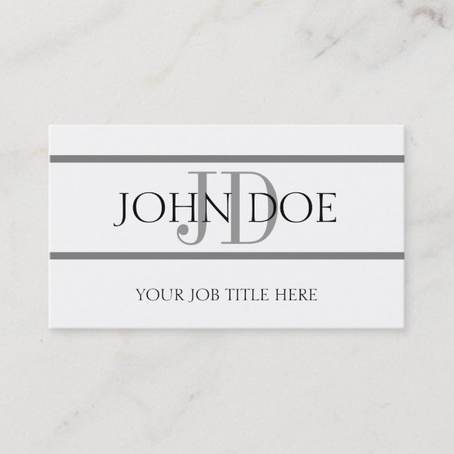 YourJobTitle Stripes W/W Visitenkarte (Vorderseite)