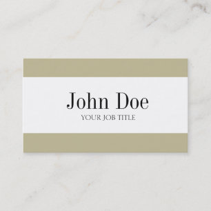 YourJobTitle TAN Streifen Visitenkarte