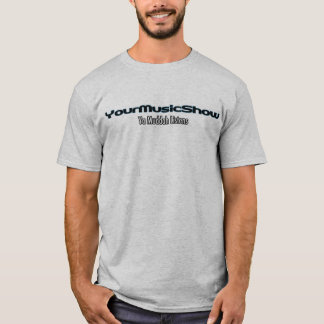 YourMusicShow mit Slogan-Grau T-Shirt