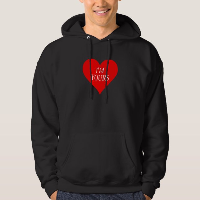 YOURS AF VALENTINE'S SAYING DECORATIONS LADIES WOM HOODIE (Vorderseite)