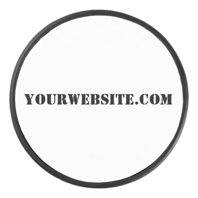 YourWebSite.com Eishockey Puck (Vorderseite)