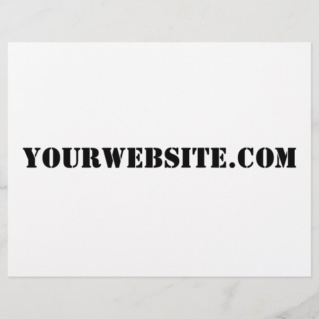 YourWebSite.com Flyer (Vorne)
