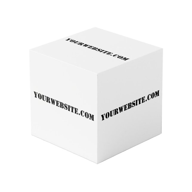 YourWebSite.com Foto Cube Würfel (Vorderseite Schrägansicht)