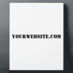 YourWebSite.com Fotoplatte<br><div class="desc">"YourWebSite.com" Ersetzen Sie die .com-Adresse durch Ihre Webadresse. Fügen Sie einen anderen Slogan oder Text hinzu.</div>