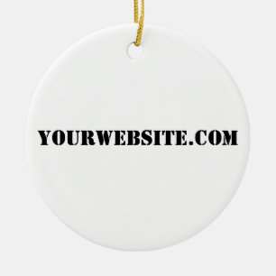 YourWebSite.com Keramik Ornament