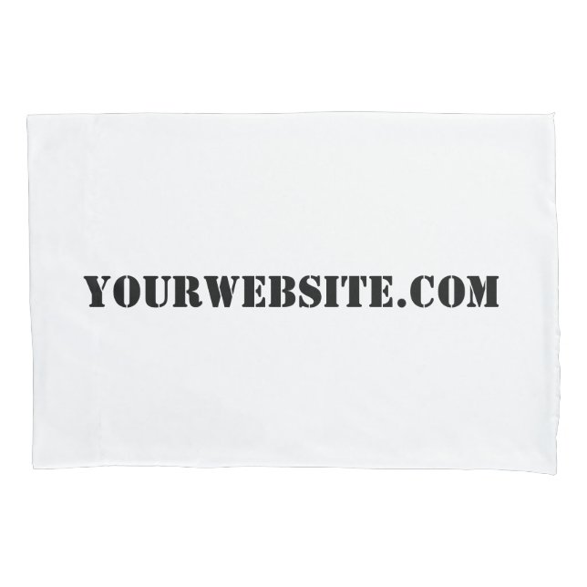 YourWebSite.com Kissenbezug (Vorderseite)