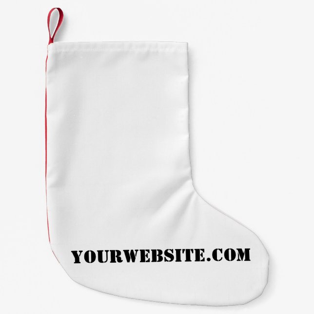 YourWebSite.com Kleiner Weihnachtsstrumpf (Vorderseite)