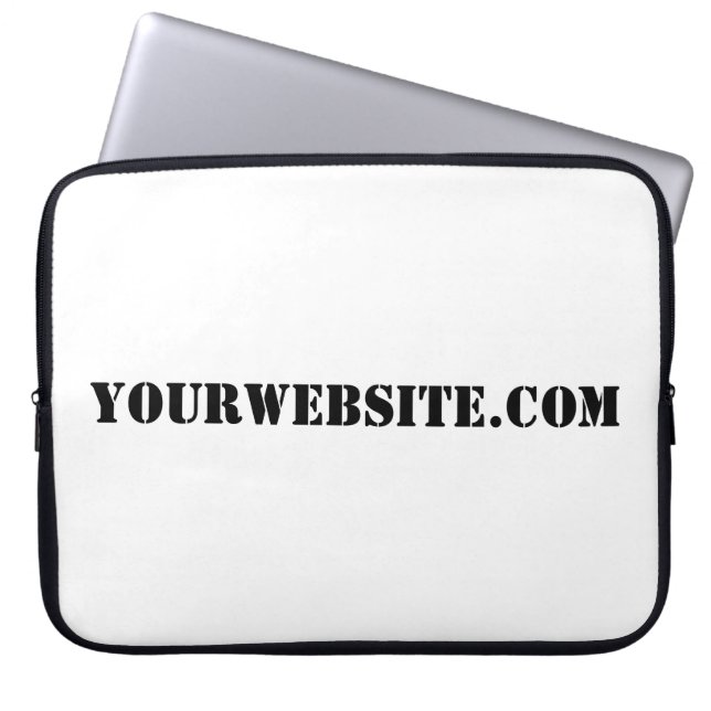 YourWebSite.com Laptopschutzhülle (Vorderseite)
