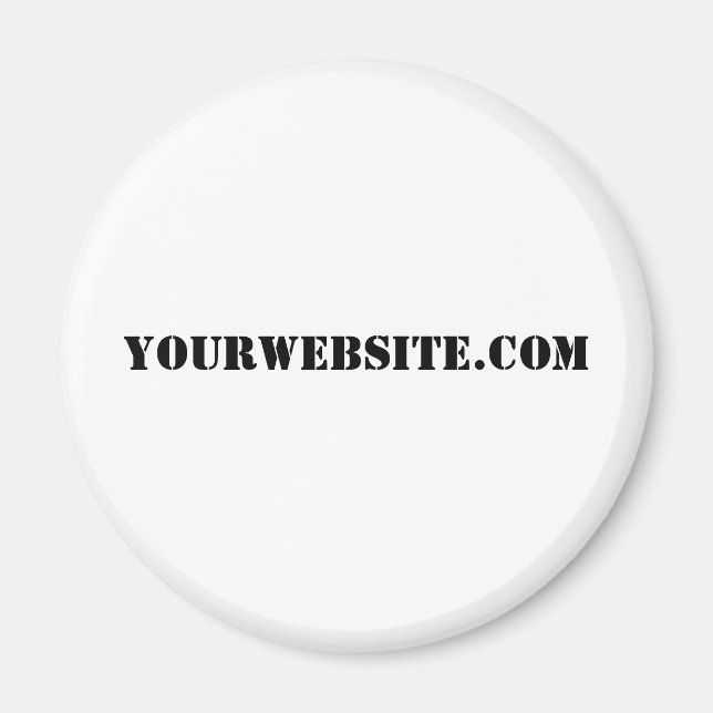 YourWebSite.com Magnet (Vorne)