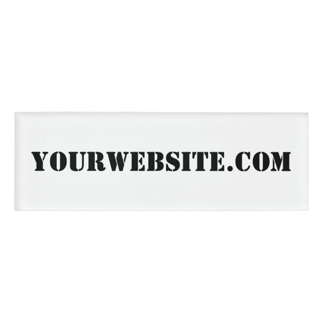 YourWebSite.com Namenschild (Vorderseite)