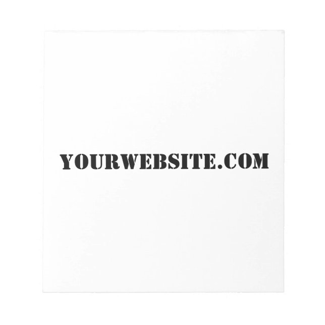 YourWebSite.com Notizblock (Vorderseite)