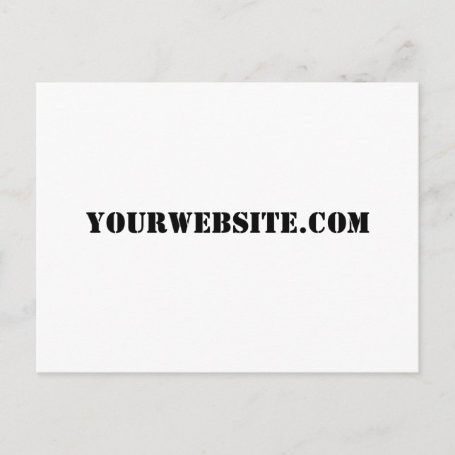 YourWebSite.com Postkarte (Vorderseite)