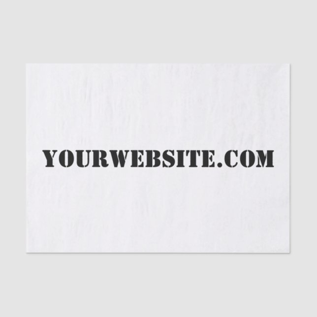 YourWebSite.com Seidenpapier (Vorderseite)