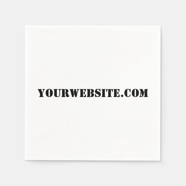 YourWebSite.com Serviette (Vorderseite)