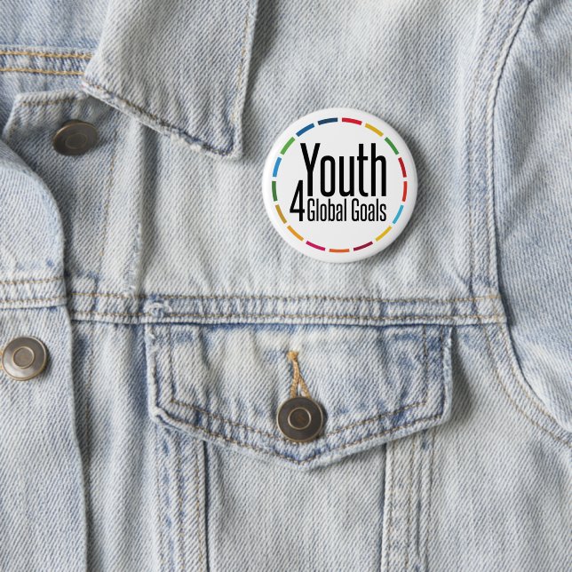Youth for Sustainability Goals Inspiring Gifts Button (Beispiel)