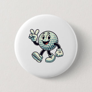 Youth Golf Player Boys Golf Funny  Button