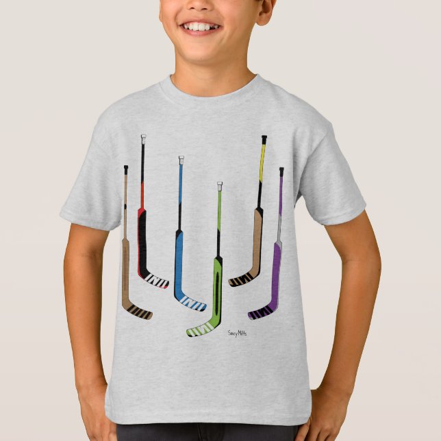 Youth Hockey Goalie Sticks T-Shirt (Vorderseite)