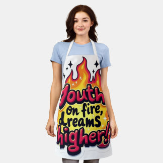 Youth motivational quote schürze