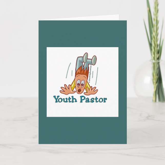 Youth Pastor Humour Dankeschön Card Dankeskarte (Vorderseite)