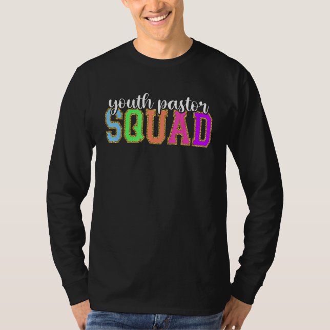 Youth Pastor Squad  Back to School Worker Apprecia T-Shirt (Vorderseite)