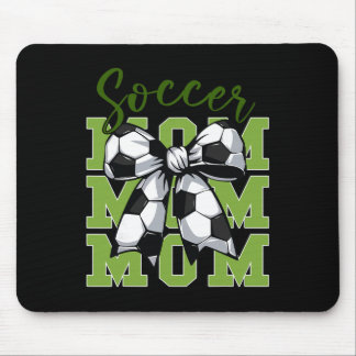 Youth Soccer Mom Coquette Bow Cute Sister Toddler  Mousepad