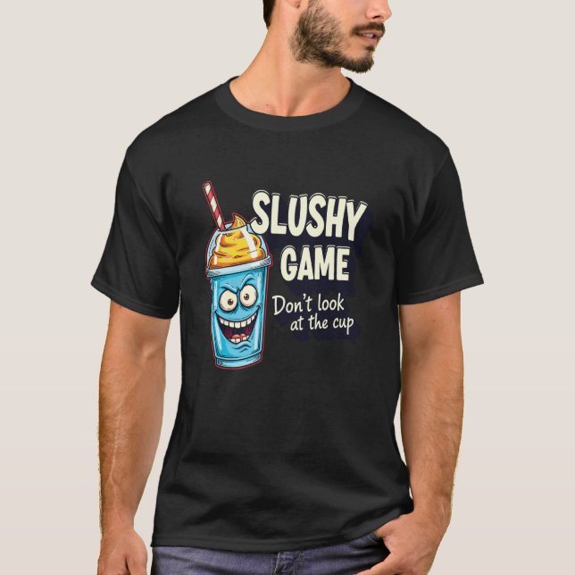 Youthful Silly Game Casual Graphic Don't Look Slus T-Shirt (Vorderseite)