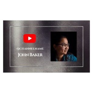 YOUTUBE Channel Advertising QR Code Foto Visitenkarte