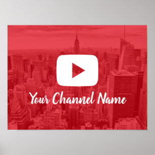Youtube Channel Custom Foto Youtuber Poster