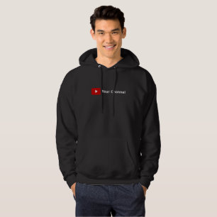 Youtube Channel Name Custom Black T - Shirt