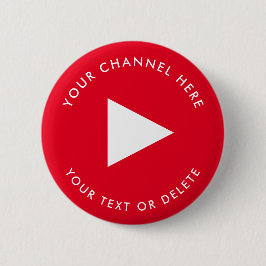 Youtube Channel Name Custom Red Button