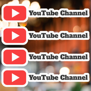 Youtube Channel Sticker Custom Youtube Channel