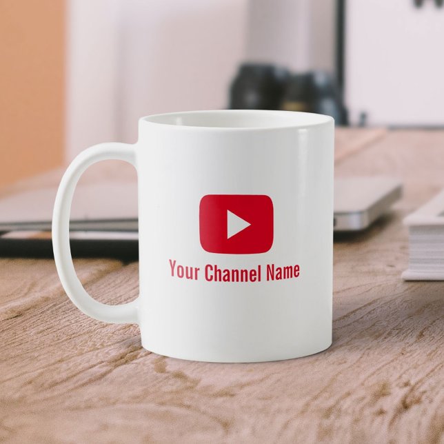 Youtube Channel Vlogger Youtuber Kaffeetasse (Von Creator hochgeladen)