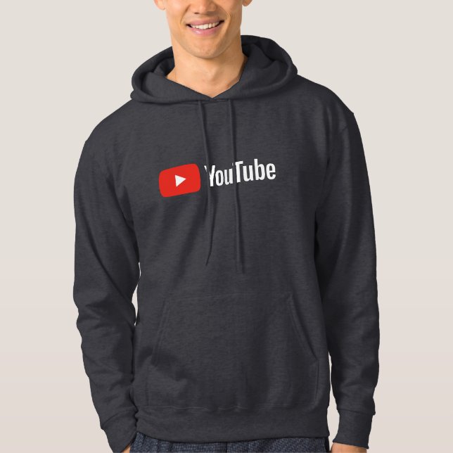 YouTube-Inspired Logo T-Shirt for Video Fans Hoodie (Vorderseite)