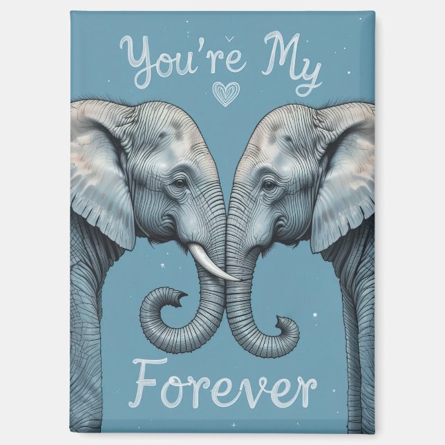 Youtube My Forever Romantic Elephant Liebe Art Magnet (Vorderseite)