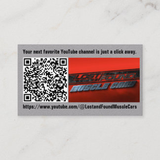 Youtube QR Code Business Card Visitenkarte