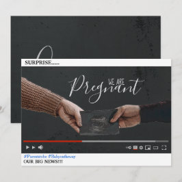 YouTube Thema Schwangerschaft Ankündigung Karte