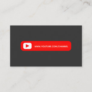 Youtube Youtuber Social Media Bloger Vloger Visitenkarte