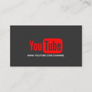 Youtube Youtuber Social Media Bloger Vloger Visitenkarte