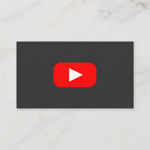 Youtube Youtuber Social Media Bloger Vloger Visitenkarte